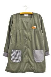 【おてんばママ】コーデュロイぱんスモック