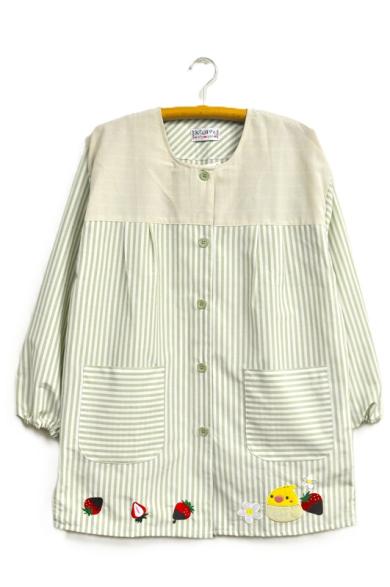 新作【おてんばママ】ピーコいちごスモック