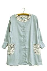 レトロフラワースモック