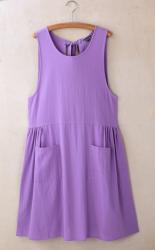 新作【VivresaVie】綿ワッシャーロングチュニック