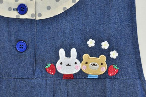 キャラクターエプロン 保育士エプロン 幼稚園エプロン 介護士エプロン 歯科衛生士 おてんばママ 通販 キッチン カッポー スモック アームカバー 可愛いエプロン アップリケエプロン おてんばママwebショップ